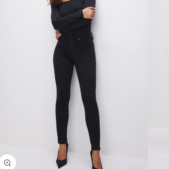 GOOD AMERICAN JEANS IN BLACK **PLUS SIZE** LOTS OF STRETCH - Picture 3 of 8